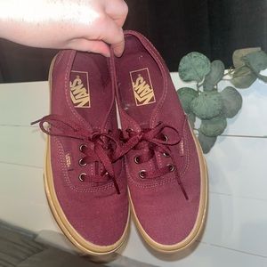Maroon Vans